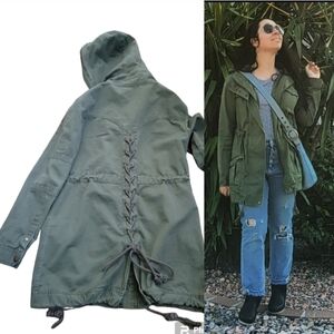 Women's Green Hooded Jacket